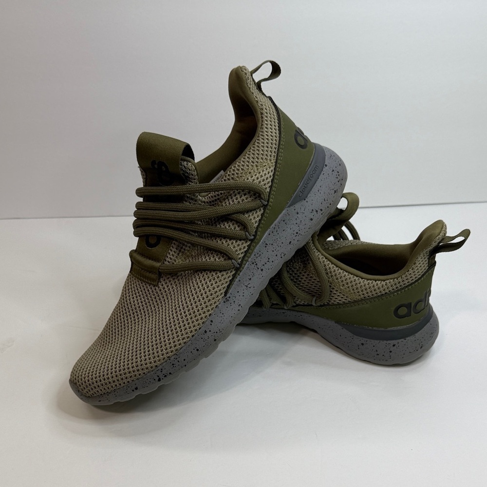 Adidas Men's Olive and Gray Sneakers